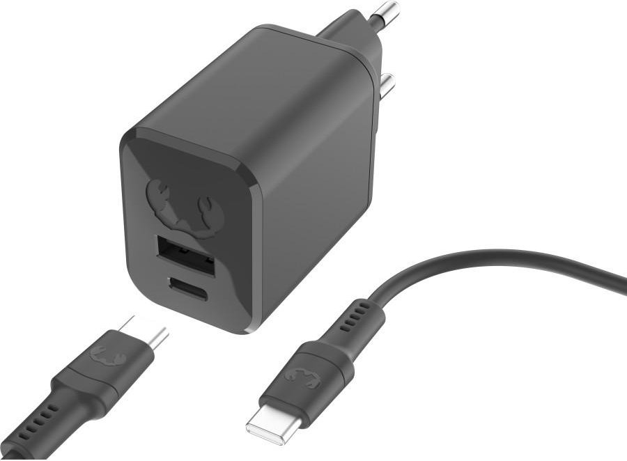 Mini-Charger USB-C und USB-A, PD 45W + USB-C-Kabel 2m, Storm Grey (00220563)