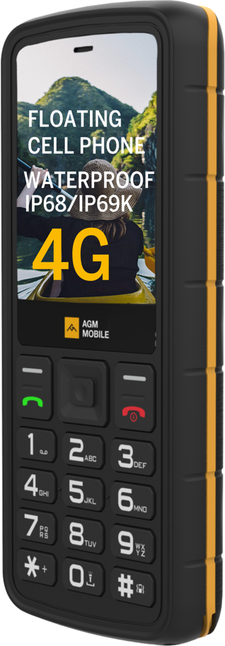 M9F - Floating 4G, Schwarz Handy