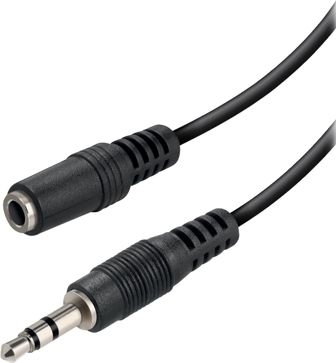 3,5-mm-Audiokabel (Stecker auf Buchse), 1,5m, schwarz