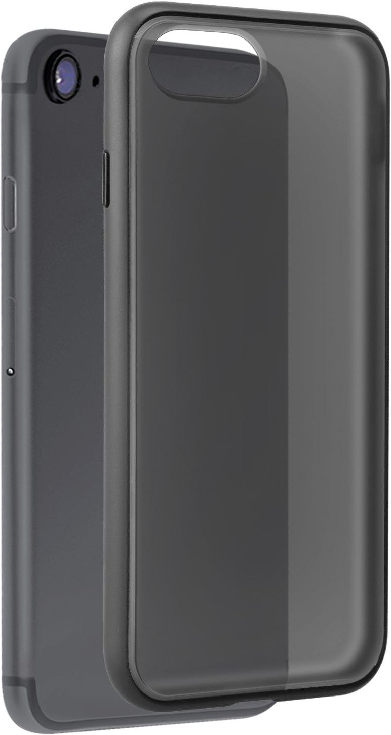 Stoß- und rutschfestes mattes Cover für das iPhone SE 2020/8/7 Schwarz