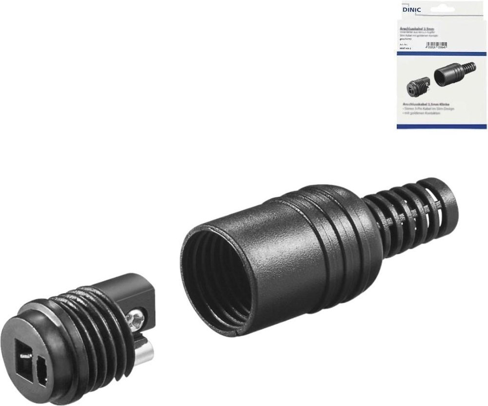 Lautsprecherkupplung, schwarz, 2 Stück