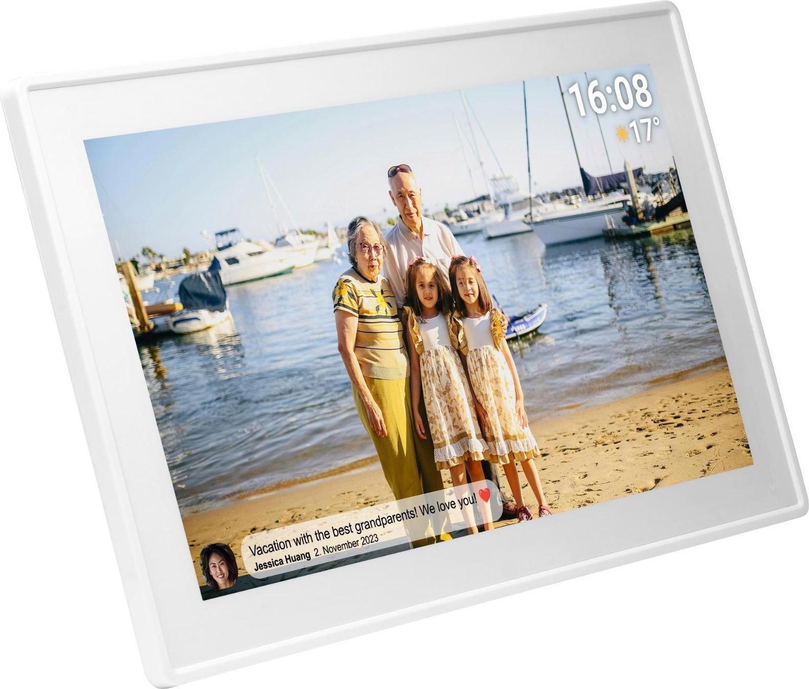 PFF-1515W weiß Digitaler Bilderrahmen