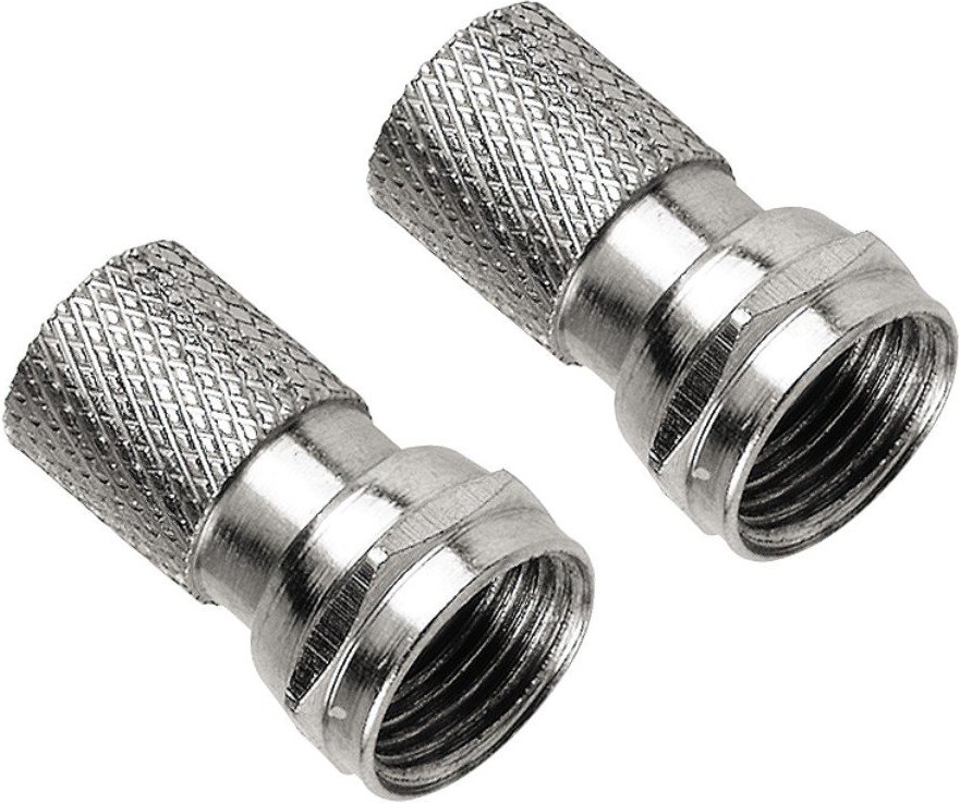 F-Stecker, 5,5 mm, schraubbar, 2 Stück (00122460)