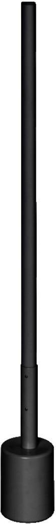 Smarte WiFi Stehleuchte "Corner Slim", mit Fernbedienung, RGBTW, Schwarz (00221209)