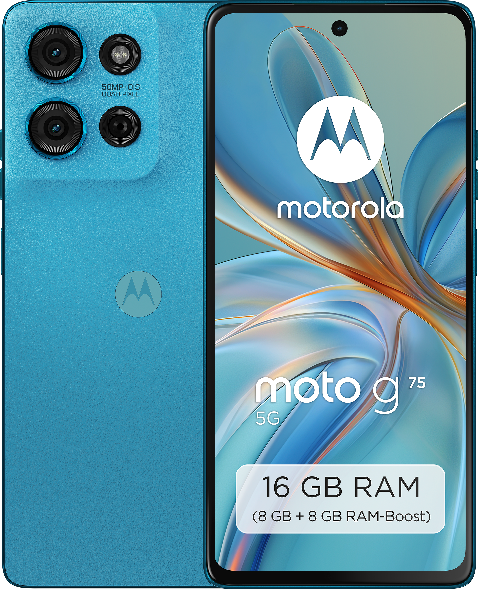 moto G75 5G 8GB + 256GB Aqua Blue Smartphone