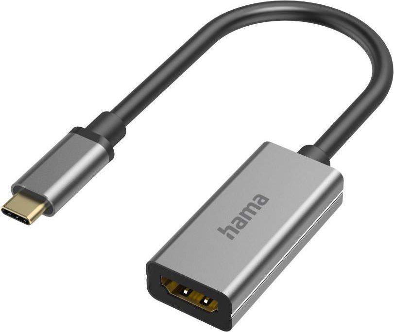 Video-Adapter, USB-C-Stecker - HDMI™-Buchse, Ultra-HD 8K@60Hz, Alu (00200303)