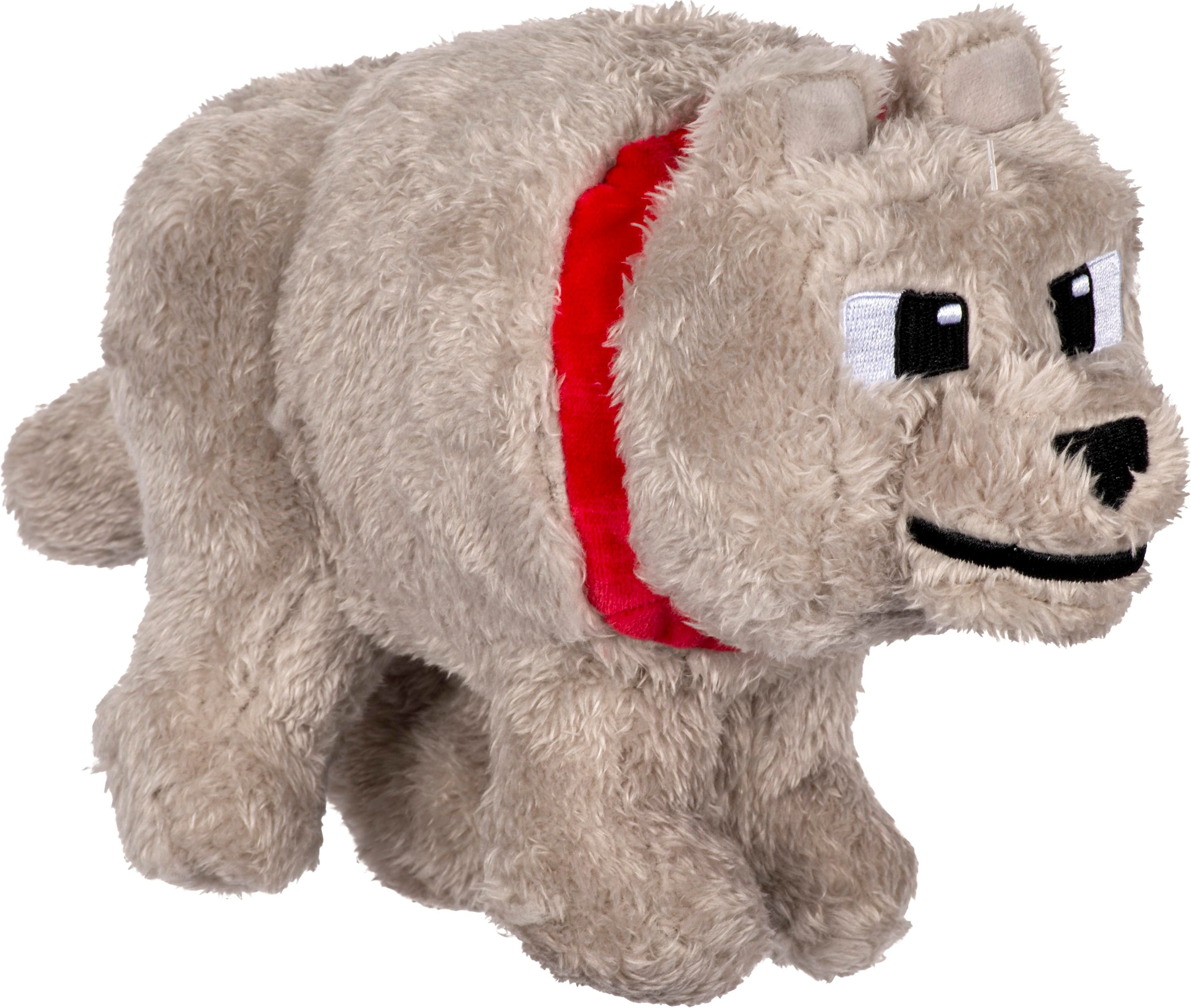 Minecraft Wolf Plüsch 20cm Kuscheltier