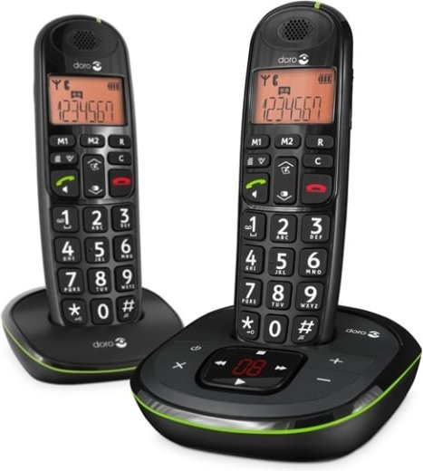 PhoneEasy 105wr Duo Schwarz Schnurloses Telefon