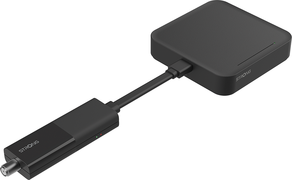 Google TV & Satellite Dongle SRT427 | 2-in-1 Smart-TV-Box