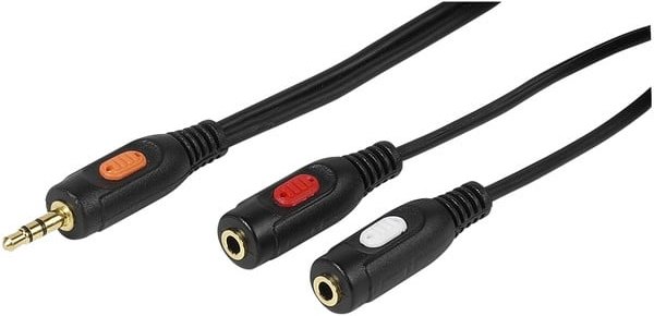 Y-Adapter Klinke, stereo, 0,2m (46051)