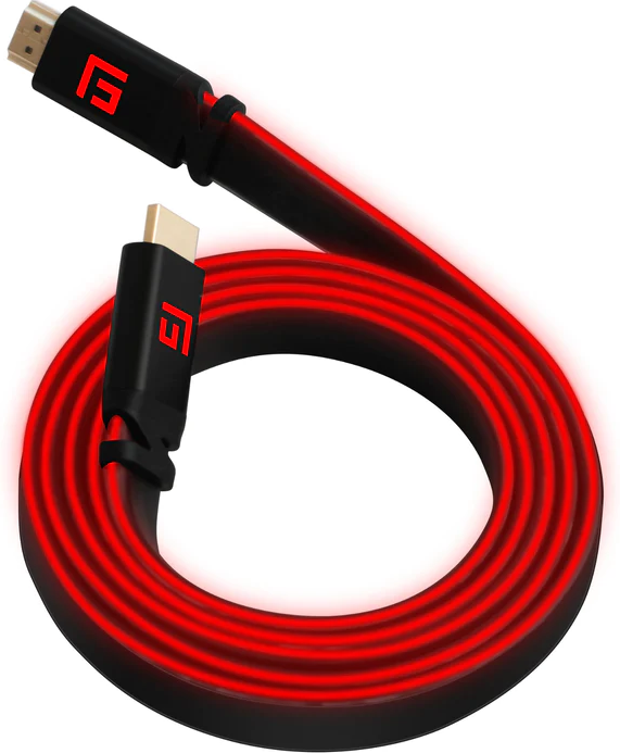 Thumbnail - LED HDMI-Kabel 2.1, 1,5 m, High Speed, 8K/60Hz, Rot
