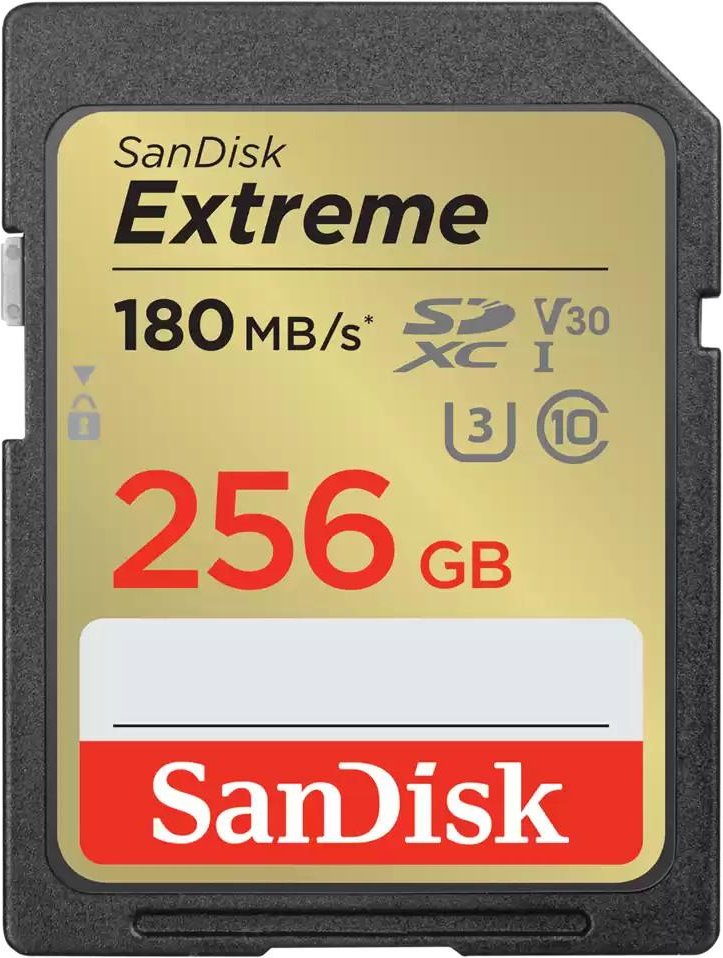 SDXC Extreme 256GB (180/130 MB/s R/W) + 1 Jahr RescuePRO Deluxe (121581) Speicherkarte