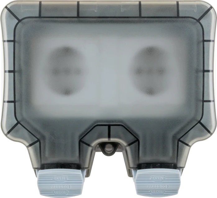 2-fach Außensteckdose Aufputz, SOAD0200