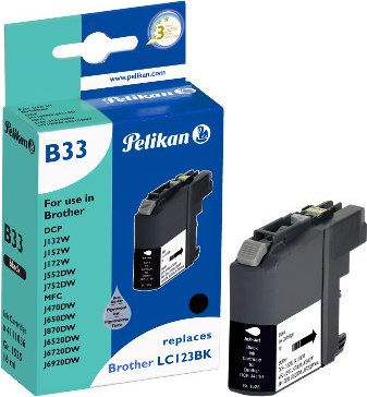 B33 Brother LC123 schwarz Druckerpatrone