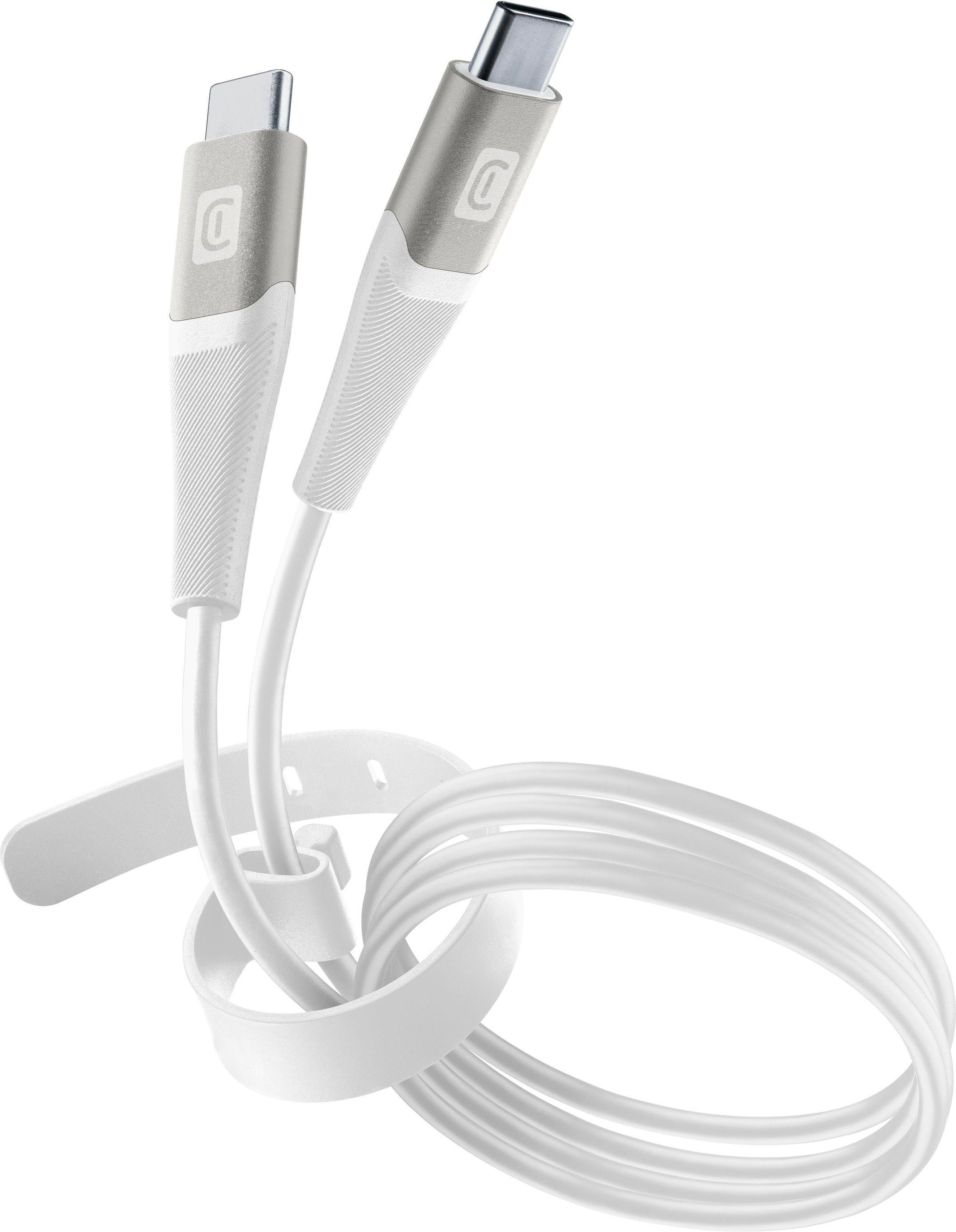 Pro+ Data Cable Belt 1,2m USB Typ-C/Typ-C White (60287)