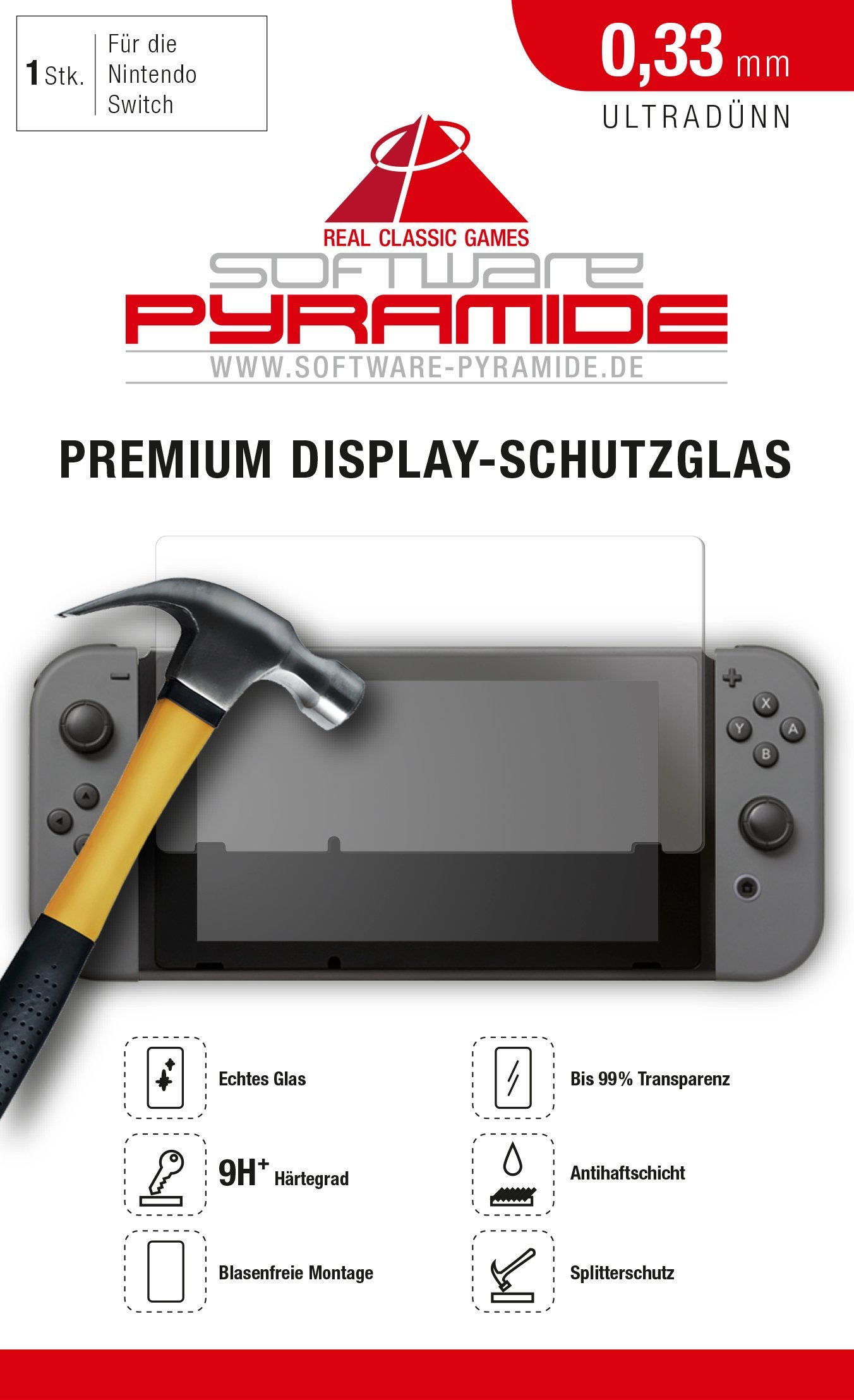 Display-Schutzglas Nintendo Switch