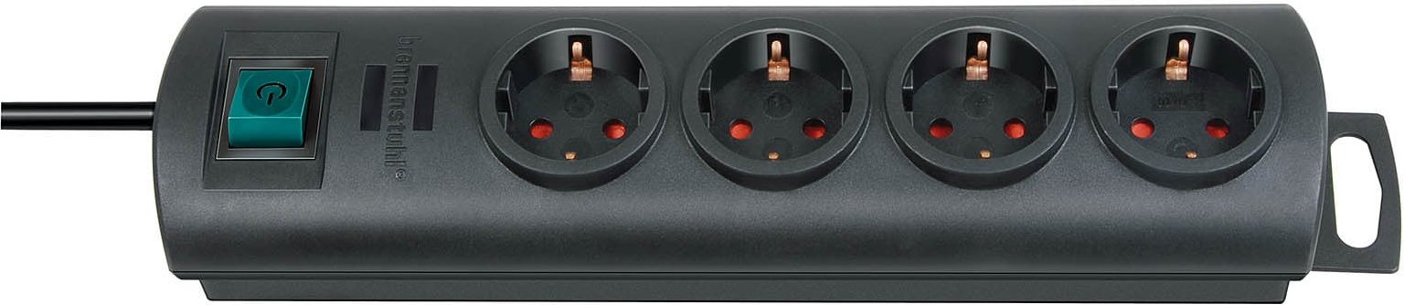 Thumbnail - Primera-Line Steckdosenleiste 4-fach schwarz 1,5m H05VV-F 3G1,5