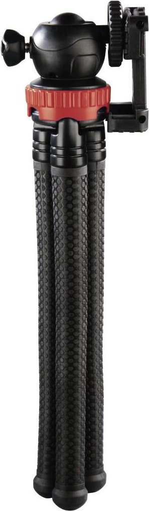 Stativ "FlexPro" für Smartphone, GoPro und Fotokameras, 27 cm, Rot (00004608)