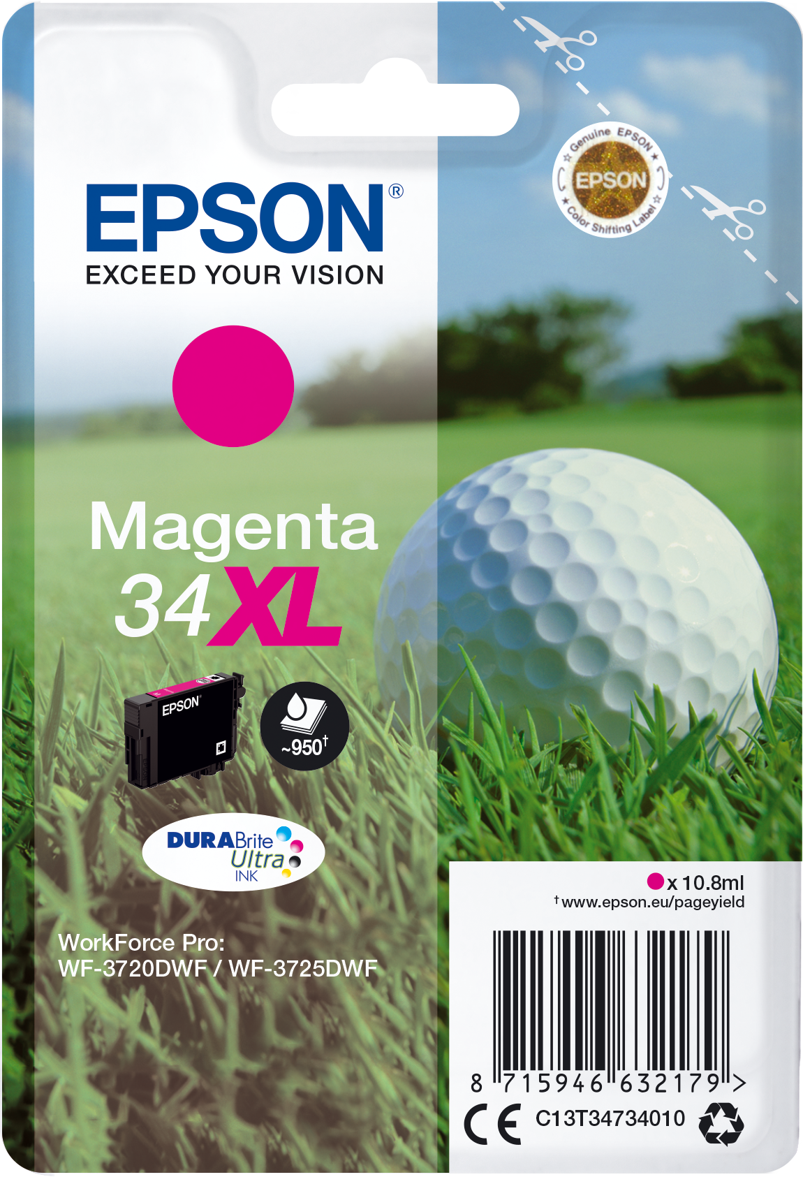 C13T34734010 Golfball XL magenta Druckerpatrone