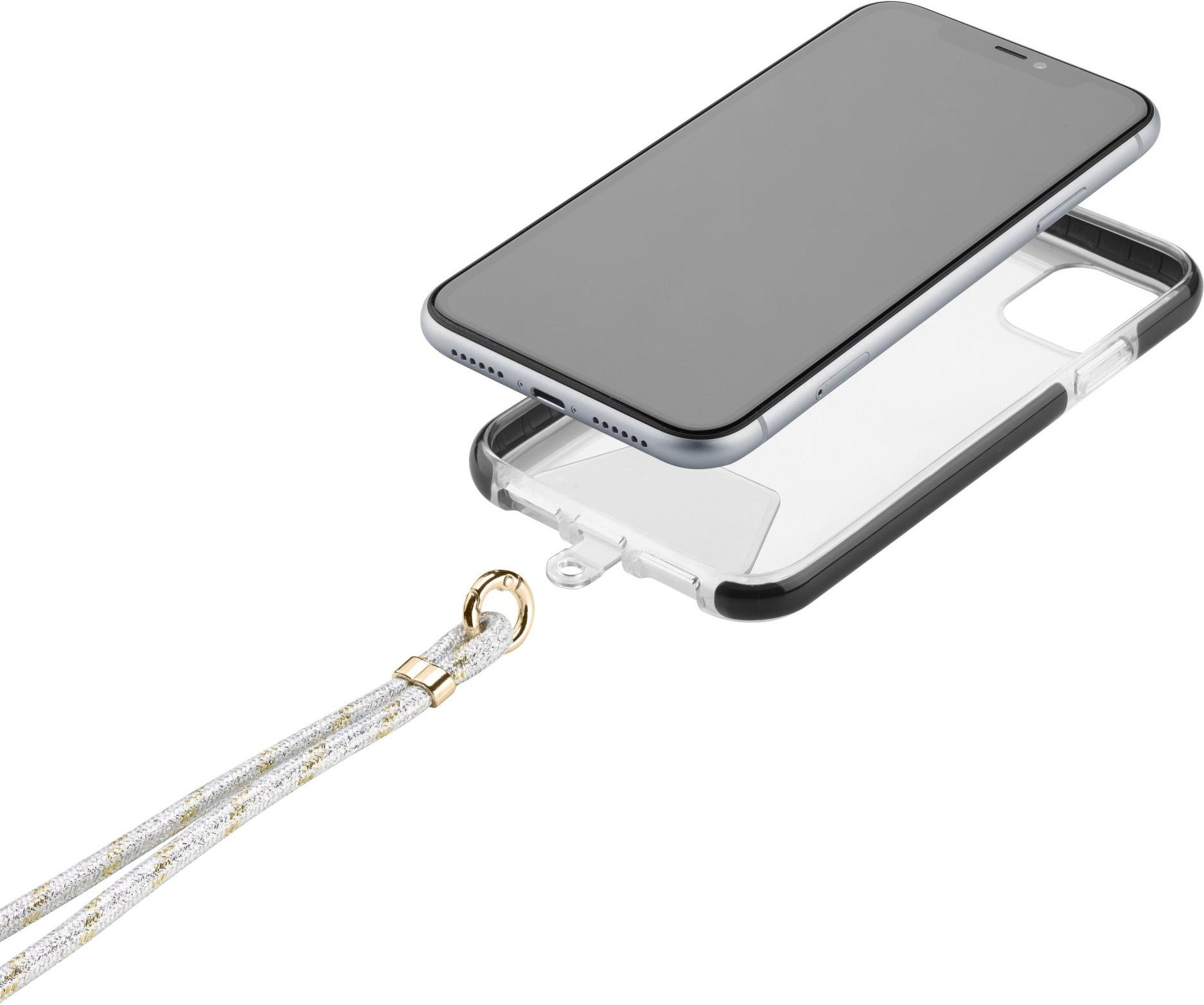 Universal Necklace Strap Lace Silver (60639)