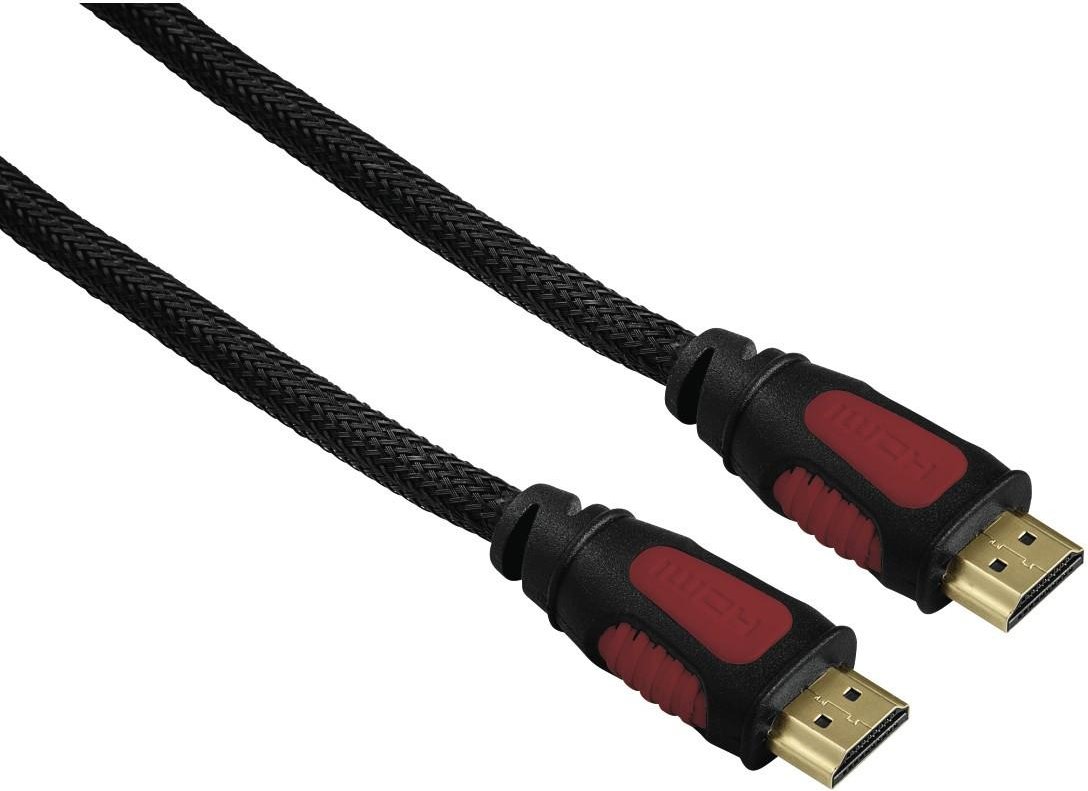 High Speed HDMI™-Kabel, St.-St., Ethernet, Gewebe, vergoldet, Schw., 1,5 m (00056518)