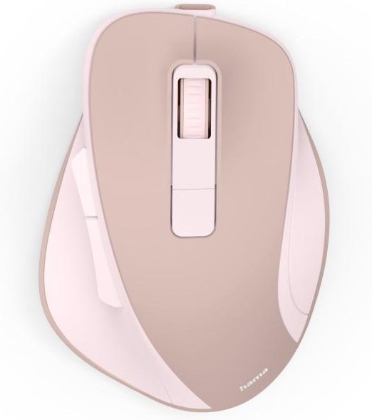 Funkmaus WM-500, ergonomisch, 6 Tasten, ohne Klickgeräusch, Akku, Rosa (00173085)