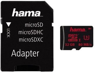 microSDHC 32GB UHS Speed Class 3 UHS-I 80MB/s + Adapter/Mobile (00123978)
