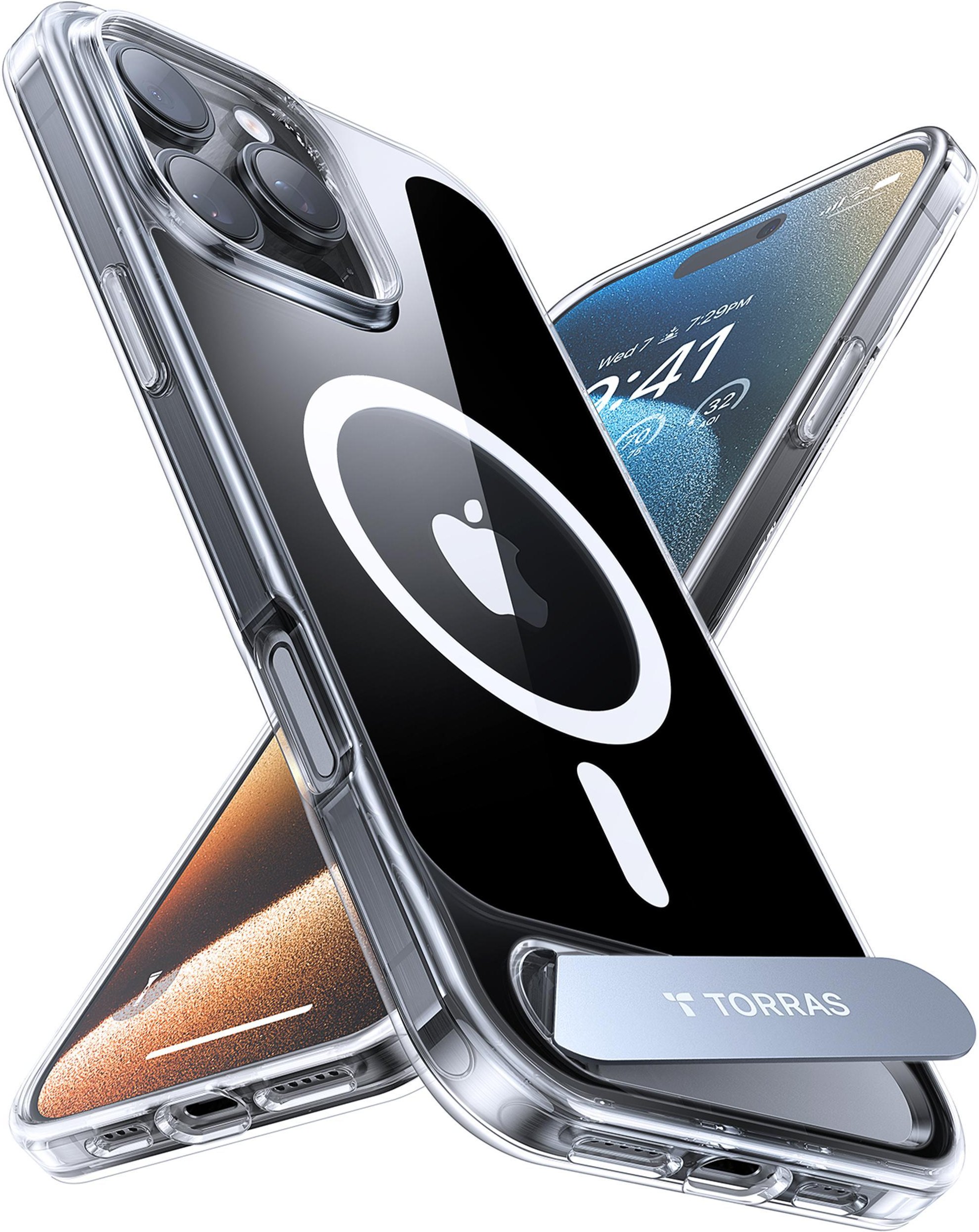 Pstand Series für iPhone 16 Pro Max Clear Handyhülle