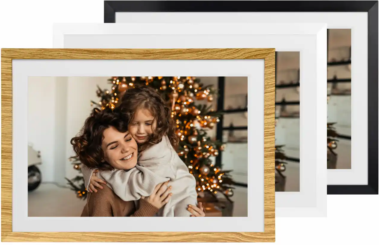 PFF-1018 mit 3 Wechselrahmen Digitaler Bilderrahmen