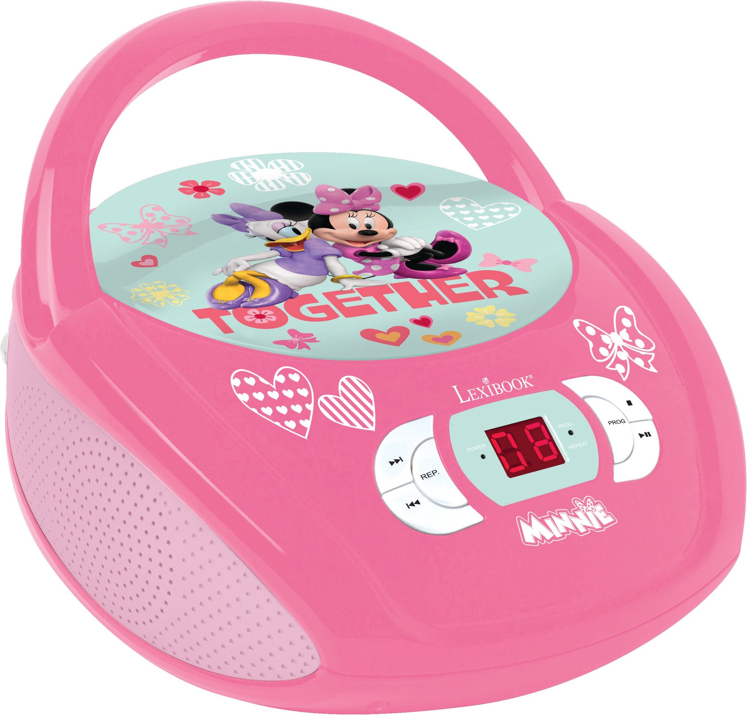 RCD108 Minnie Maus pink Radiorekorder mit CD-Spieler
