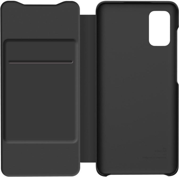 Wallet Flip Cover für Galaxy A41 Schwarz Handyhülle