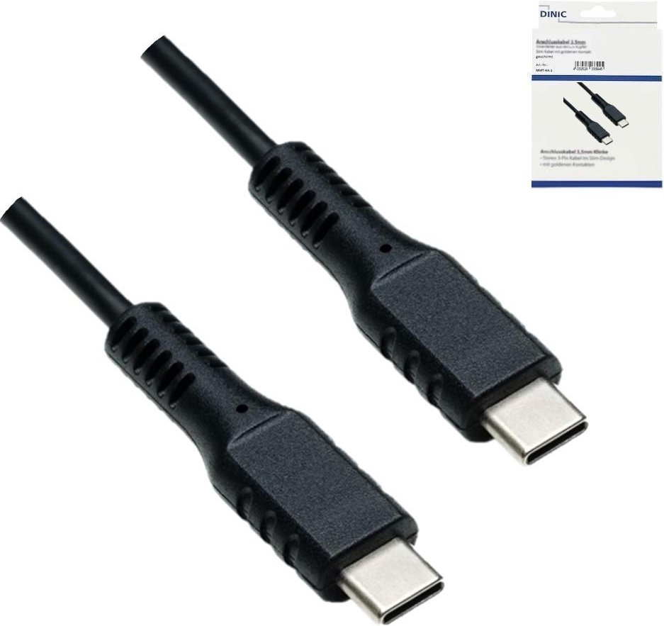 USB-C Ladekabel, 1,5 m, 60 W, 3 A, Schwarz