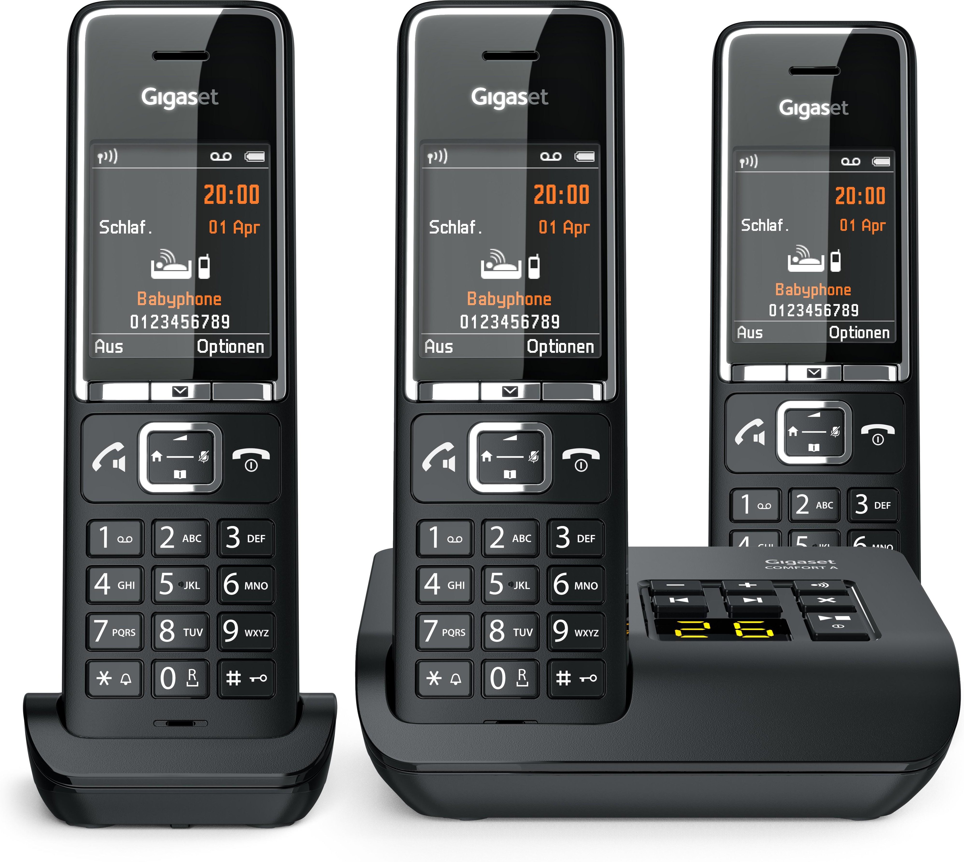 COMFORT 550A Trio schwarz Schnurloses Telefon