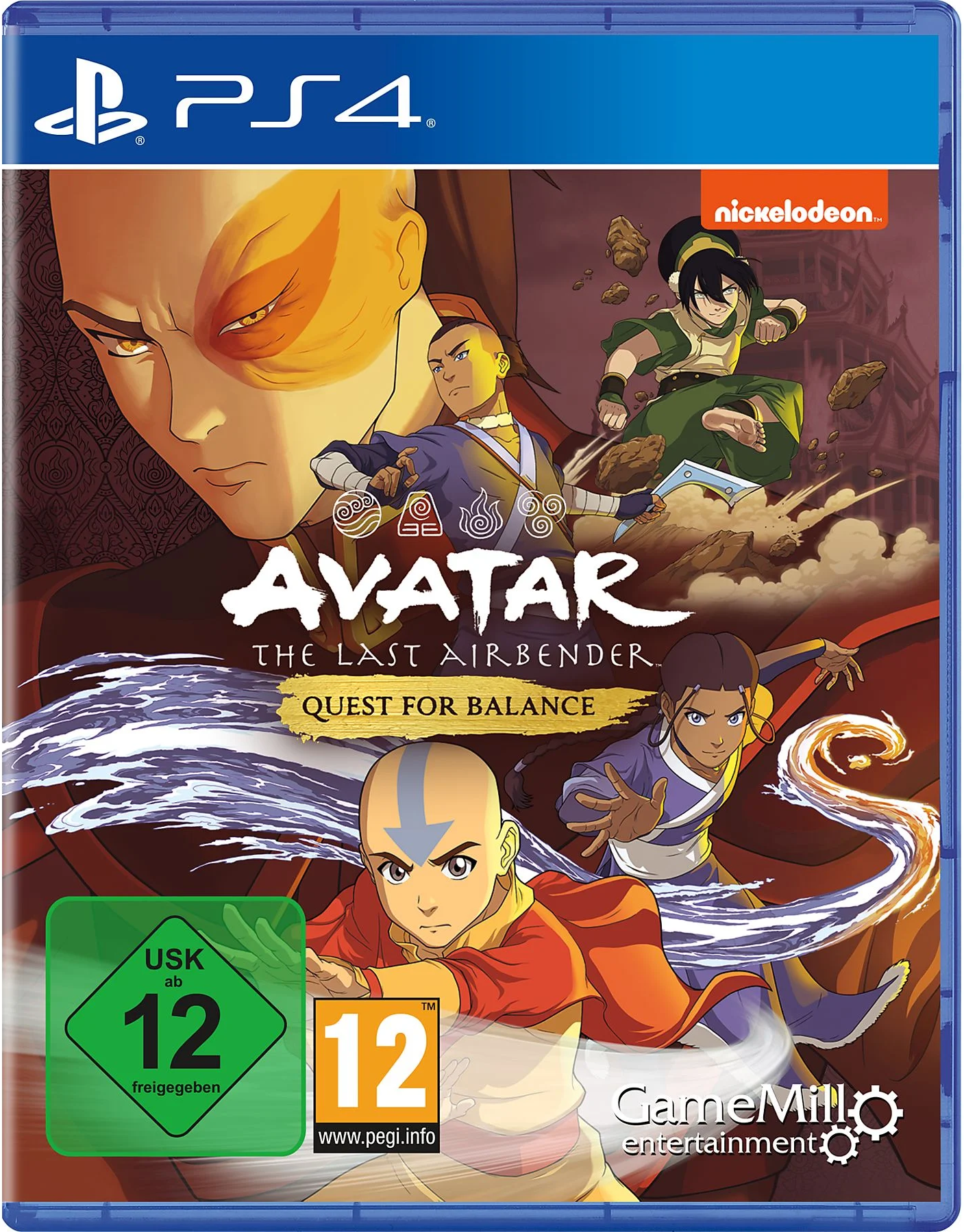 Avatar the last Airbender - Quest for Balance PS4-Spiel
