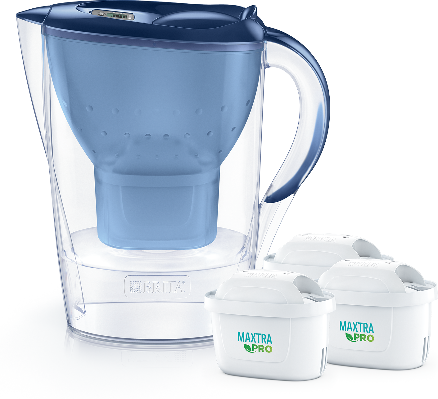 Marella blau (2,4l) inkl. 3 MAXTRA PRO All-in-1 Kartusche Wasserfilter