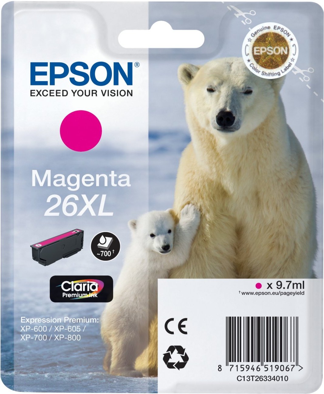 Thumbnail - C13T26334010 26XL magenta Druckerpatrone