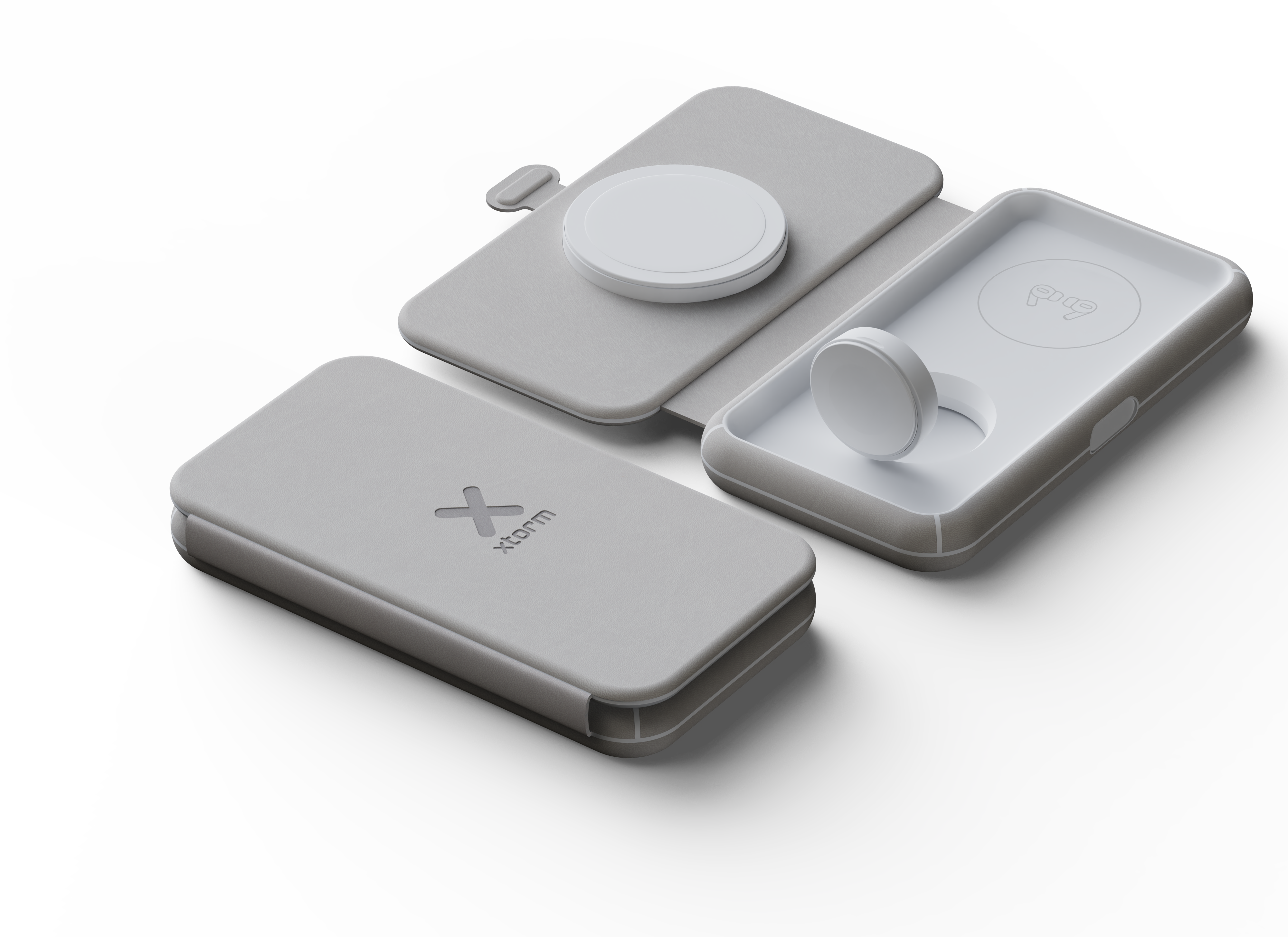 Kabelloses Ladegerät Foldable Wireless Travel Charger 3in1 - 15W (64213)