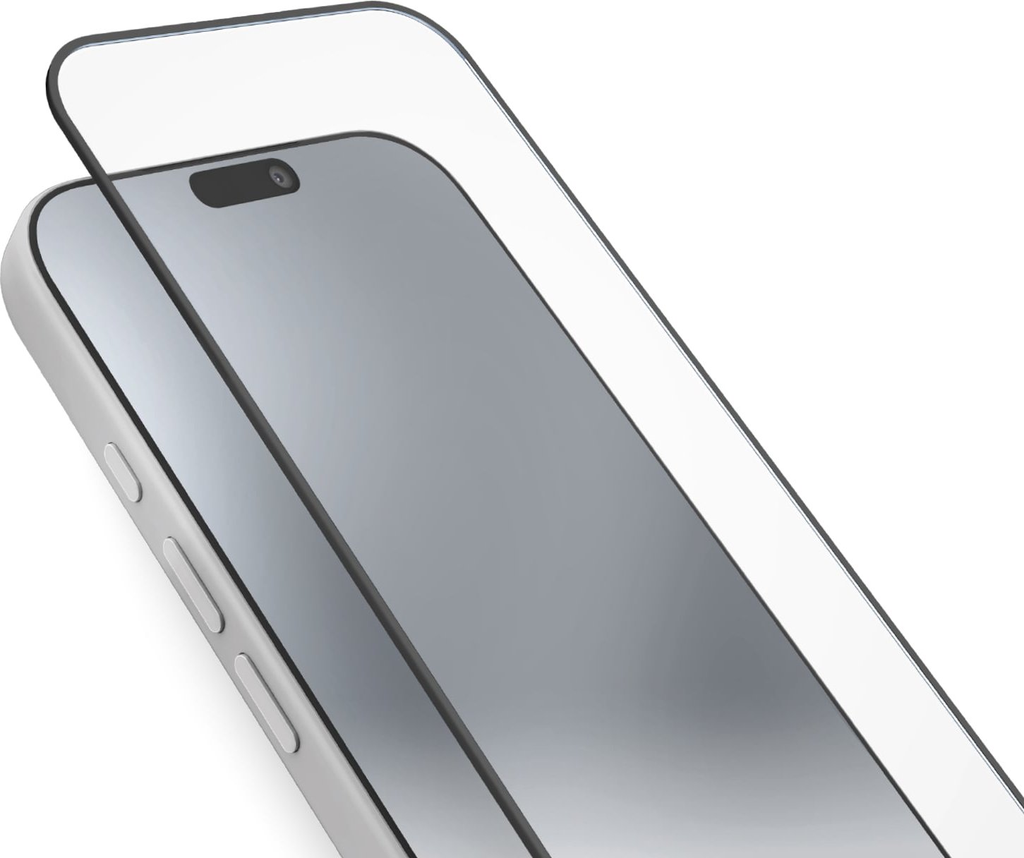 Glas-Displayschutz für iPhone 17/16 Pro Max, Schwarz