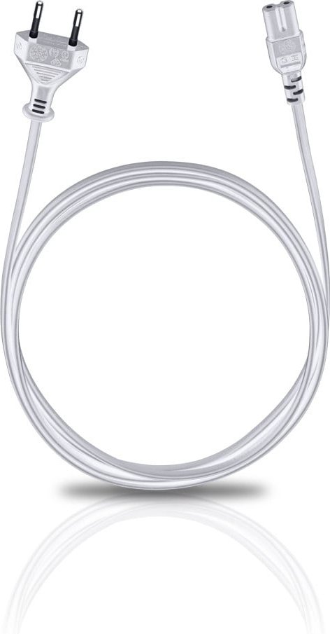 Powercord C 7 white 150 Netzkabel
