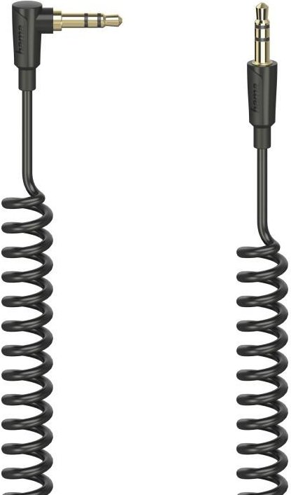 Spiralkabel "Flexi-Slim", 3,5-mm-Klinken-St. 90° - Stecker, Stereo, 0,75 m (00205113)