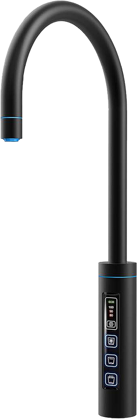 3in1 Touch Armatur (für Sprudler) rund, matt schwarz (XO-AR 3005)