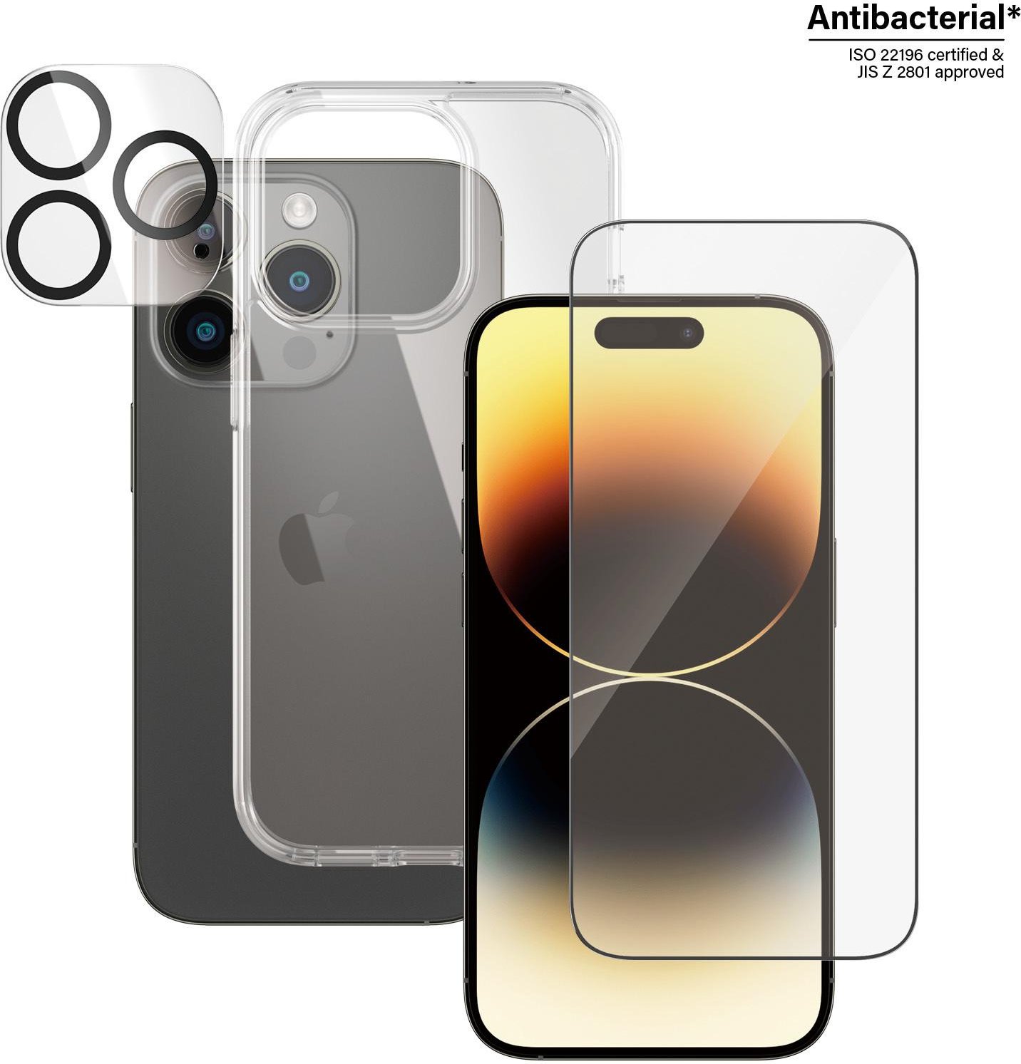 3-in-1 Schutz-Set für Apple iPhone 14 Pro (B0402+2784)
