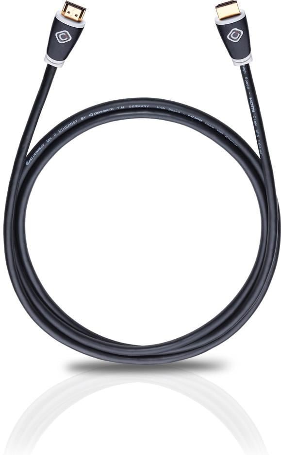 High-Speed-HDMI®-Kabel mit Ethernet Easy Connect HS 2,5 m schwarz (D1C128)