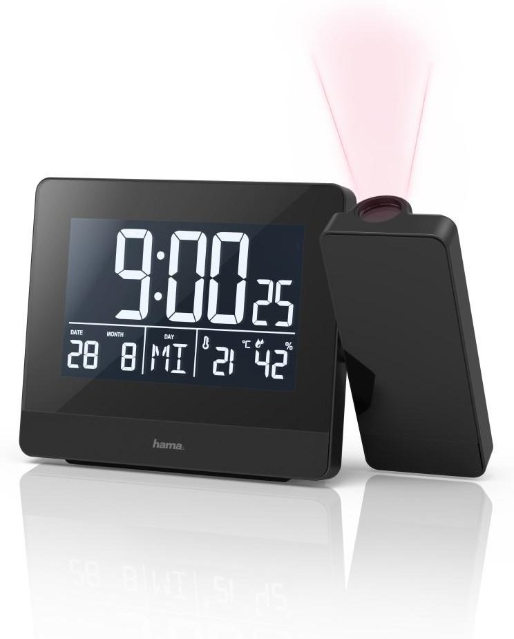 Thumbnail - Projektionswecker "Plus Charge", Schwarz (00186332)