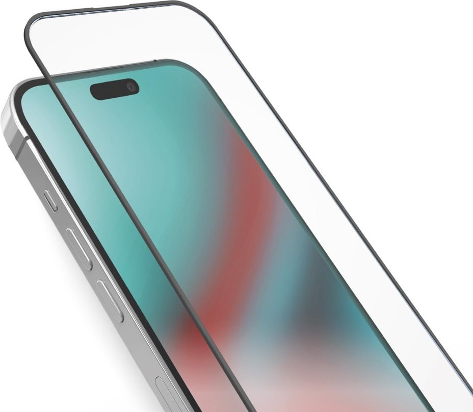 Glas-Displayschutz für iPhone 16 Pro Max, Schwarz