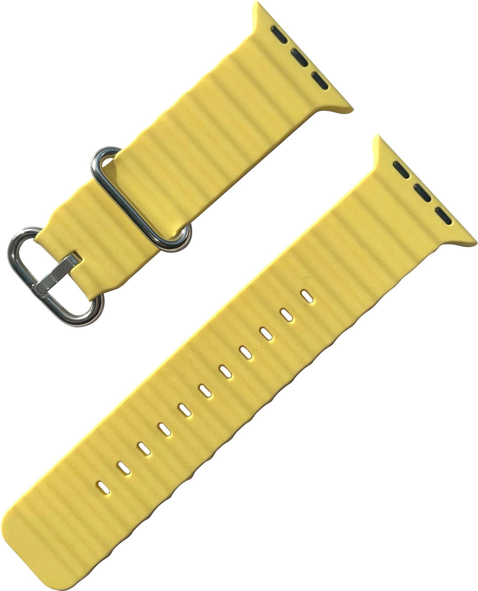 WATCH BAND für Apple Watch 41/40mm (Series 4 - 9)/ 38mm (Series 1 - 3) Silicon Yellow (20942)