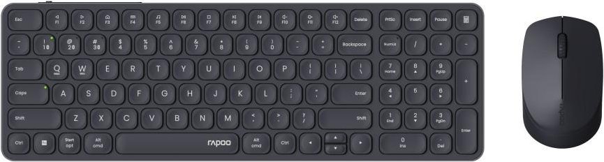 Thumbnail - Kabelloses Multimodus-Deskset 9710M, QWERTZ, Dunkelgrau (00228037)