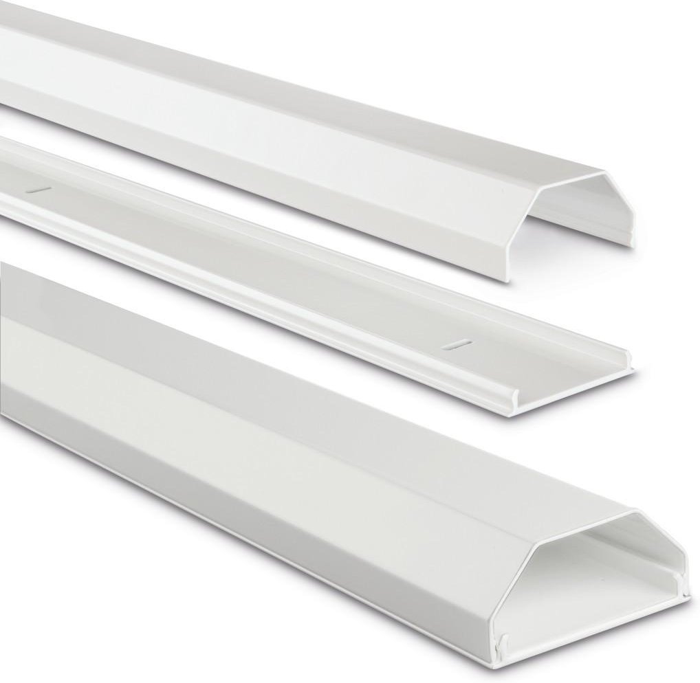 Alu-Kabelkanal, eckig, 110 x 5 x 2,6 cm, Weiß (00220989)