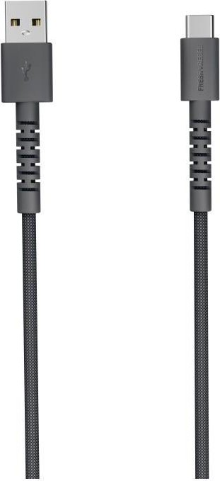 USB-A auf USB-C Kabel USB-A zu USB-C silikon geflochtenes Kabel "FlexWave" 2m, Storm Grey (00231893)