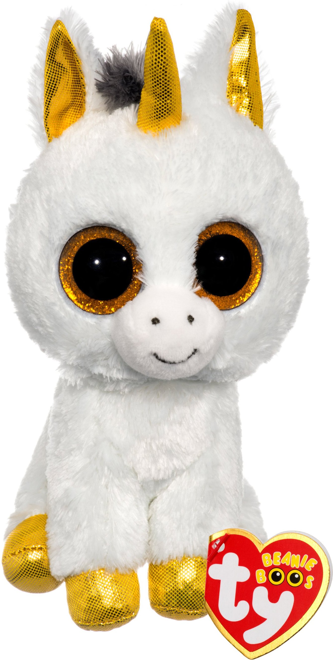 Pegasus Einhorn weiß/gold 15cm Kuscheltier